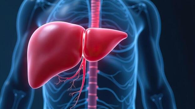 liver-anatomy-visualized-within-a-human-silhouette-for-health-awareness-photo